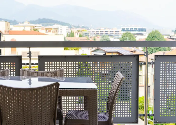 Апартаменты Skyloft - Attico Chic Con Panorama Unico Бергамо